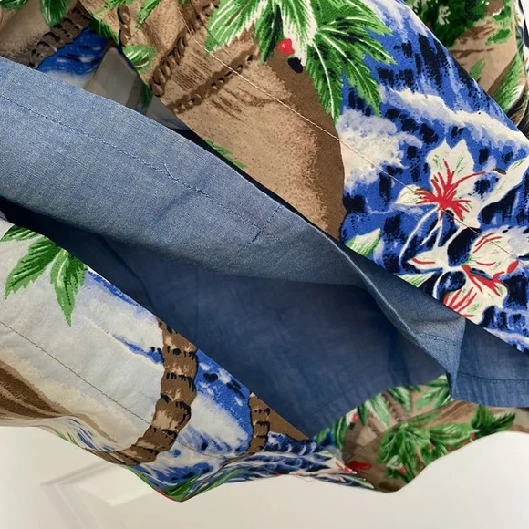 Talbots sleeveless beach print dress with pockets! Like new. - Picture 10 of 11